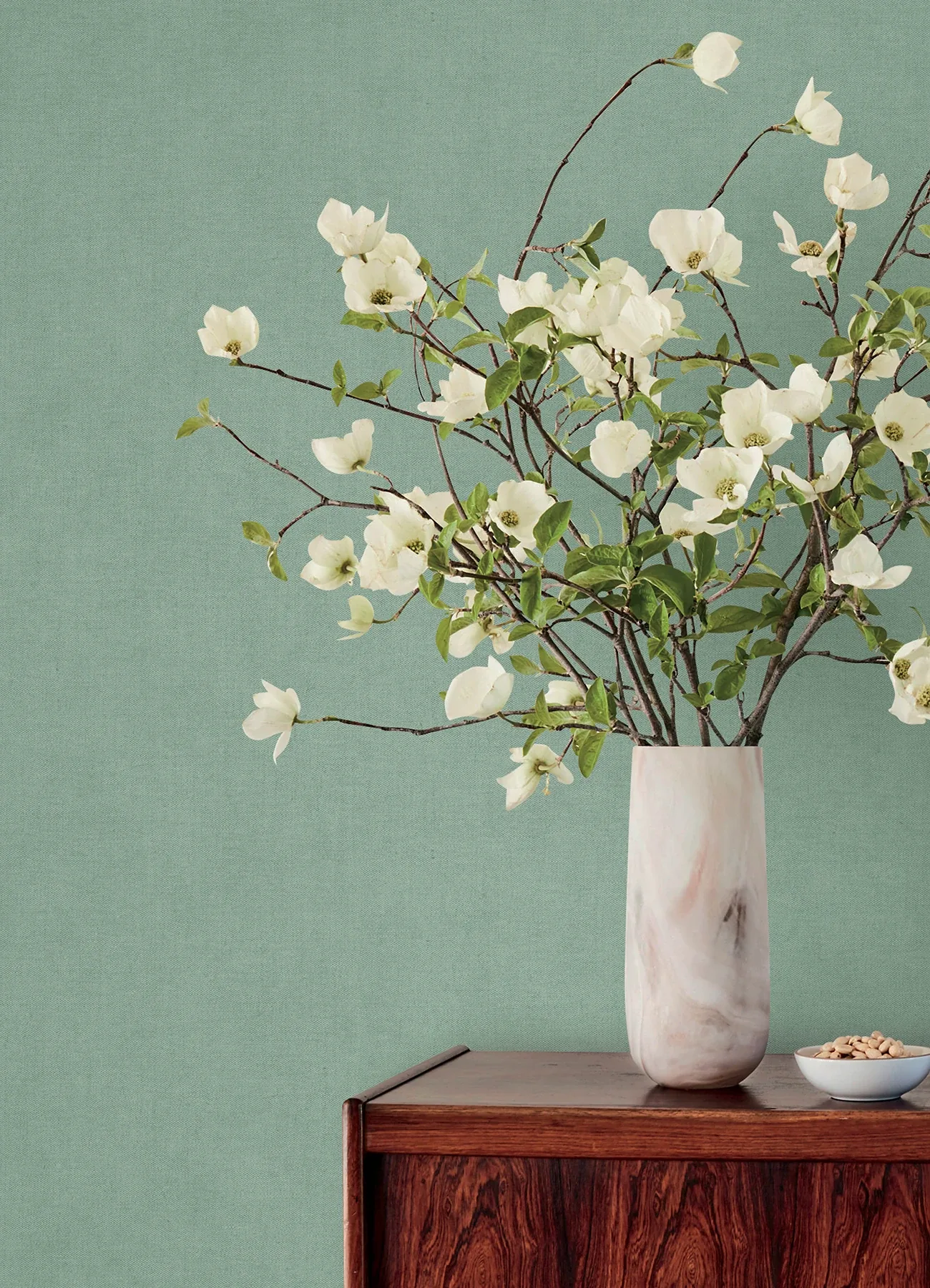 A-Street Prints Nuovo Aqua Faux Linen Wallpaper - SKU 4193-7432