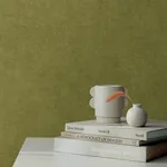A-Street Prints Nuovo Chartreuse Faux Linen Wallpaper - SKU 4193-7430