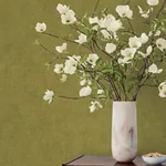 A-Street Prints Nuovo Chartreuse Faux Linen Wallpaper - SKU 4193-7430