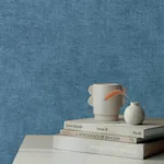 A-Street Prints Nuovo Denim Faux Linen Wallpaper - SKU 4193-7434