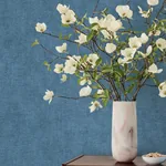 A-Street Prints Nuovo Denim Faux Linen Wallpaper - SKU 4193-7434