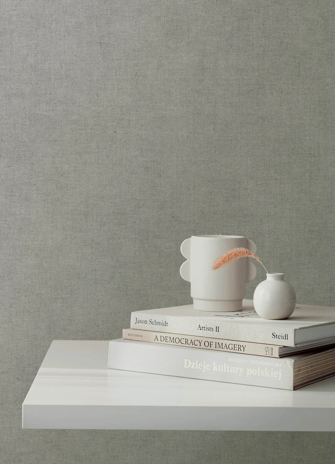 A-Street Prints Nuovo Grey Faux Linen Wallpaper - SKU 4193-7424