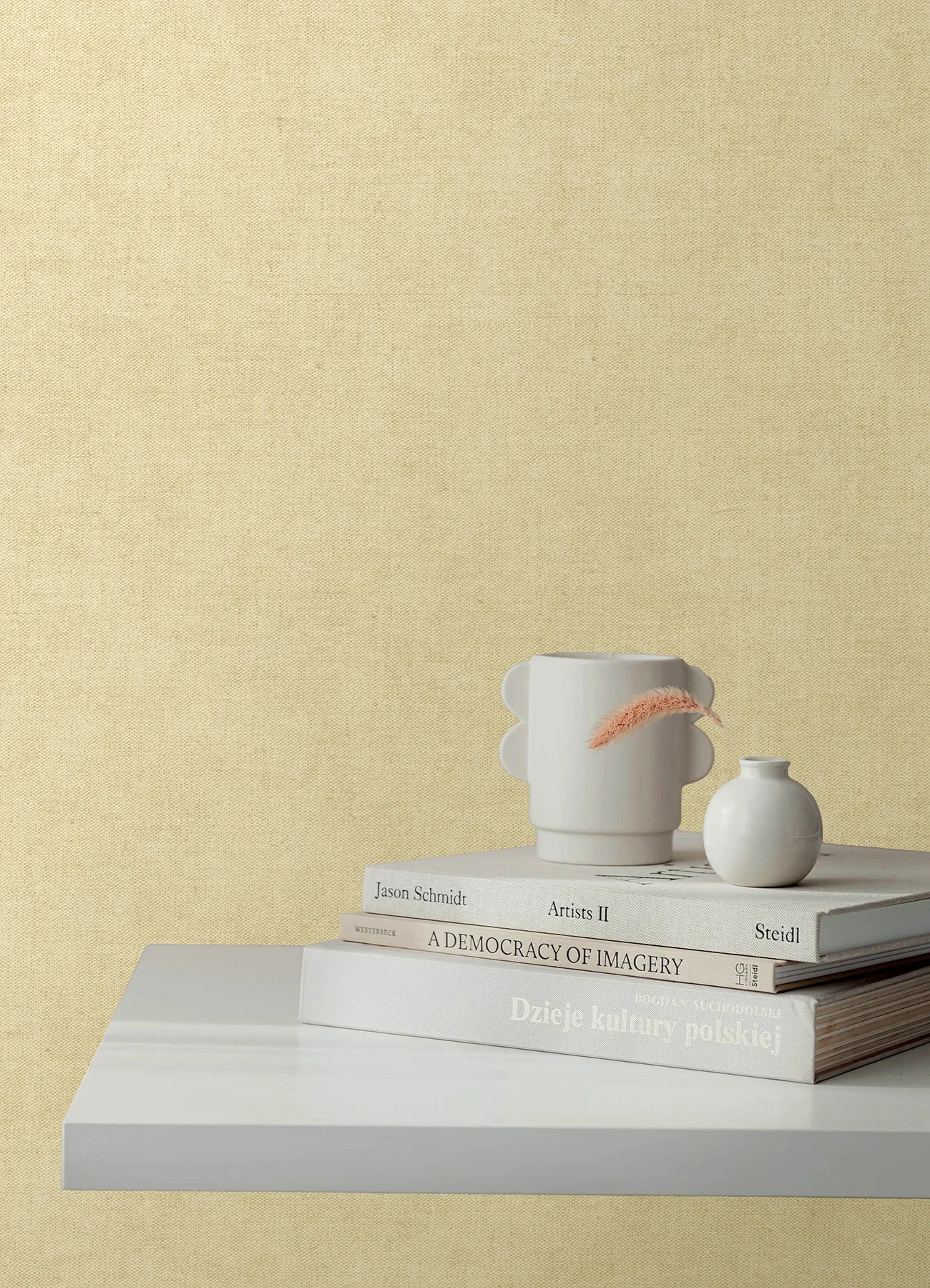 A-Street Prints Nuovo Ivory Faux Linen Wallpaper - SKU 4193-7421