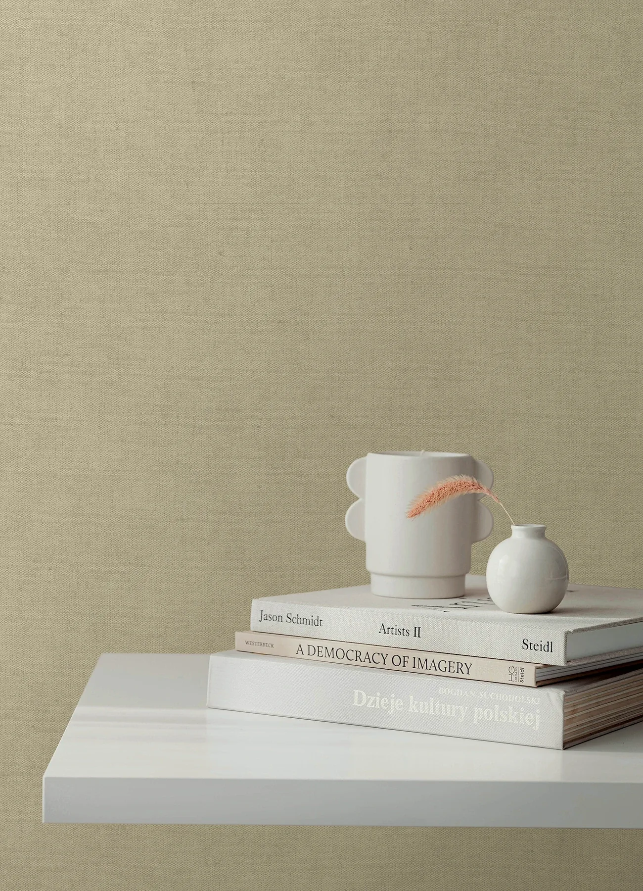 A-Street Prints Nuovo Khaki Faux Linen Wallpaper - SKU 4193-7423