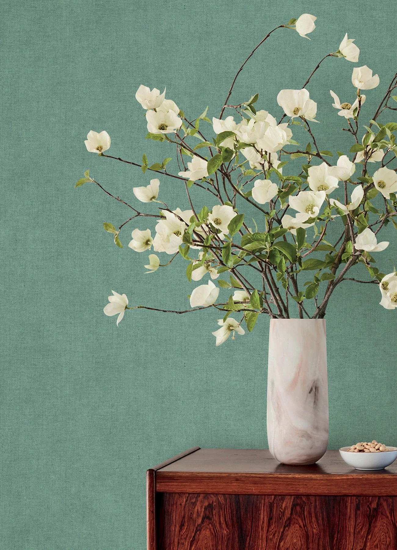 A-Street Prints Nuovo Light Blue Faux Linen Wallpaper - SKU 4193-7433