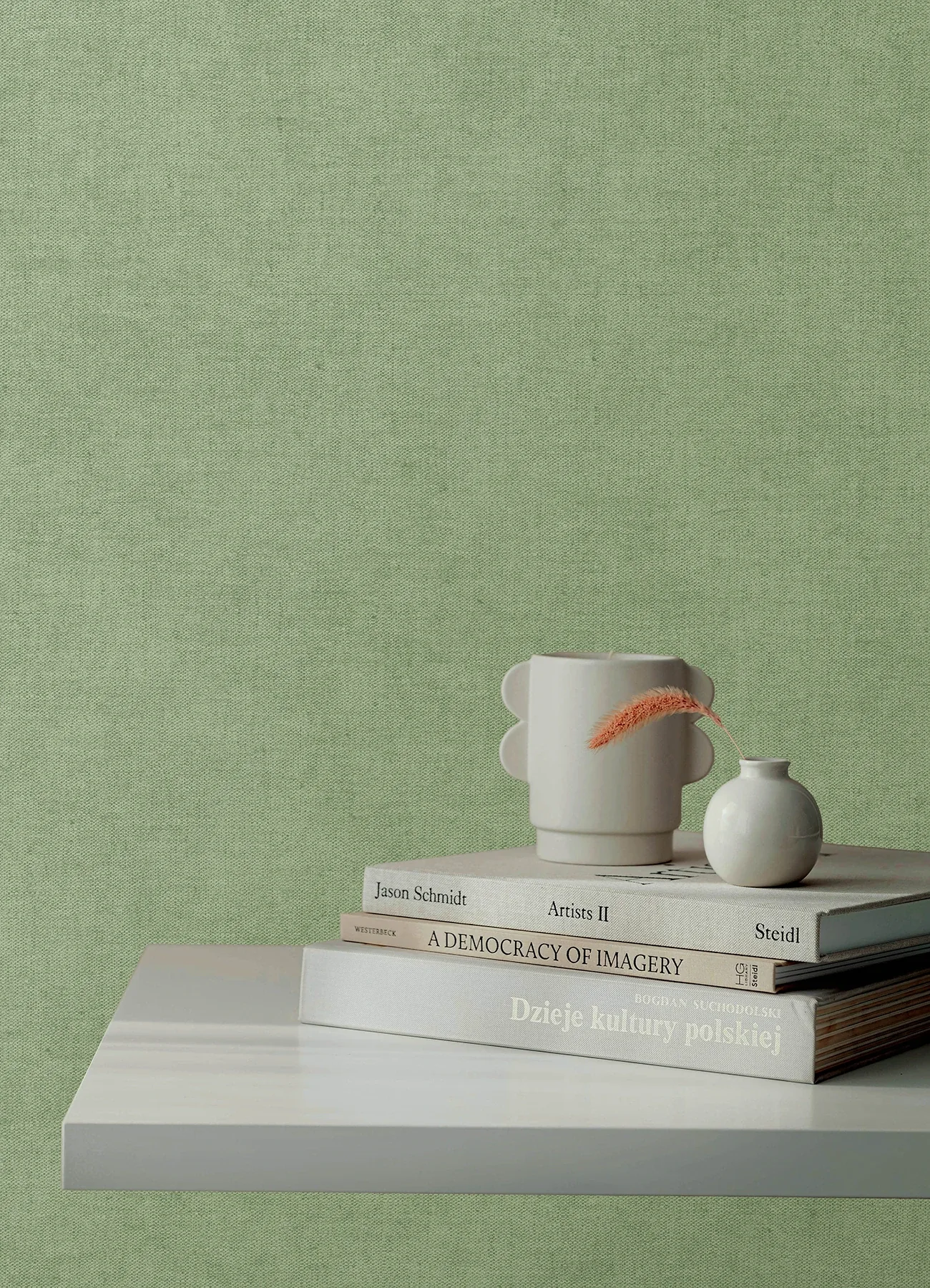 A-Street Prints Nuovo Light Green Faux Linen Wallpaper - SKU 4193-7431