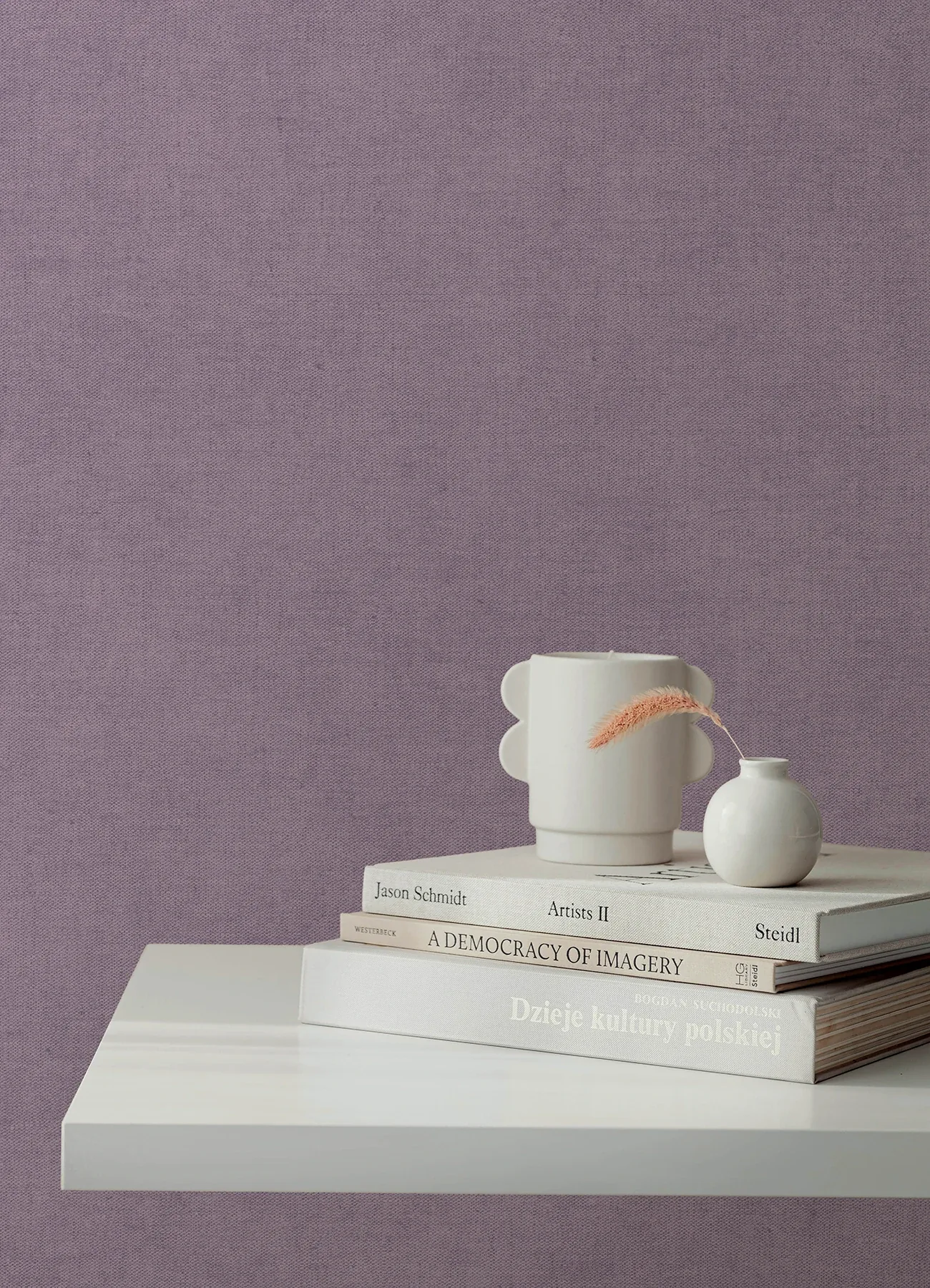 A-Street Prints Nuovo Purple Faux Linen Wallpaper - SKU 4193-7428