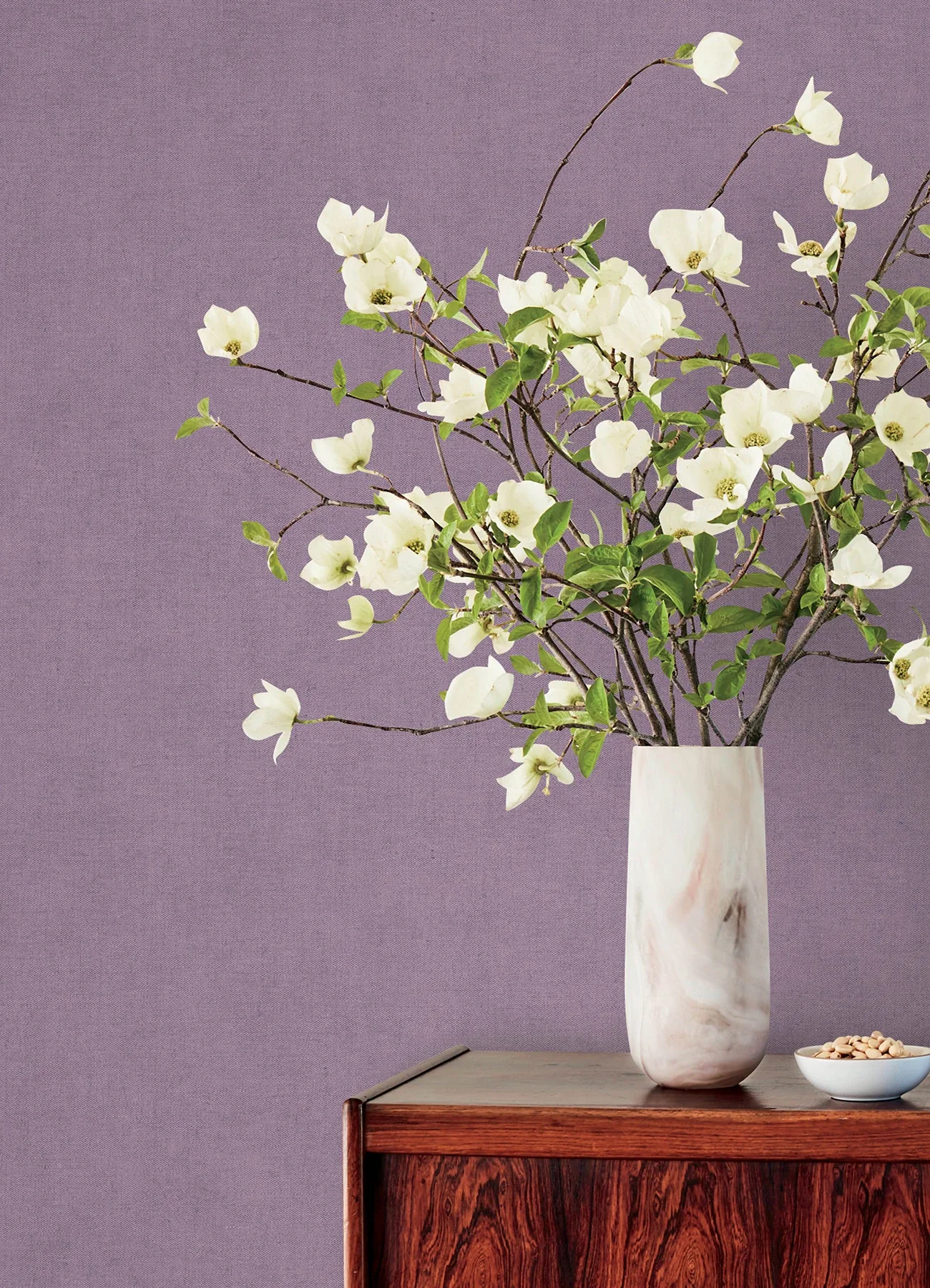 A-Street Prints Nuovo Purple Faux Linen Wallpaper - SKU 4193-7428