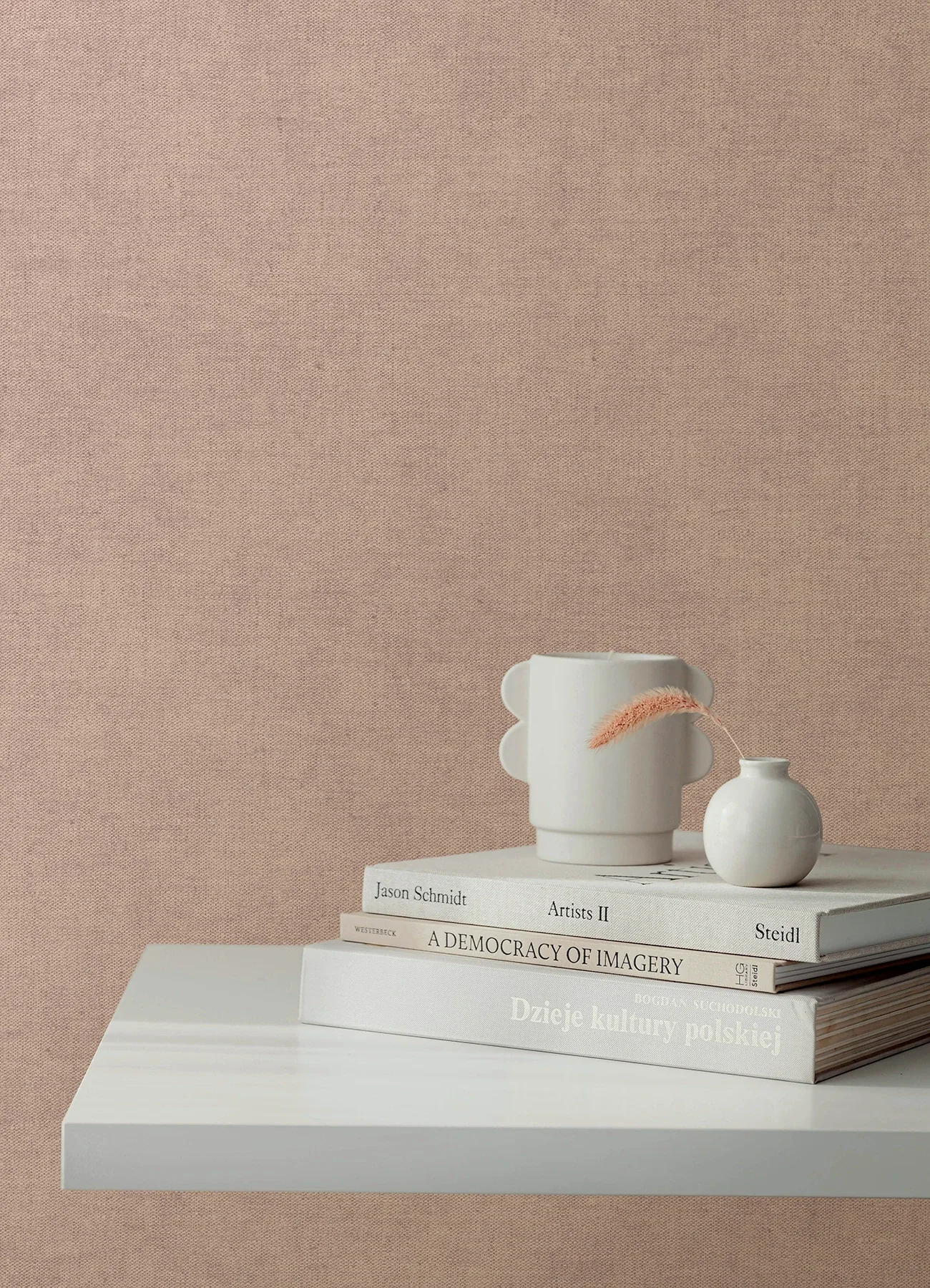 A-Street Prints Nuovo Rose Faux Linen Wallpaper - SKU 4193-7426