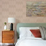 A-Street Prints Nyle Blush Chevron Stripes Wallpaper - SKU 4066-26528