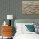 A-Street Prints Nyle Dark Grey Chevron Stripes Wallpaper - SKU 4066-26529