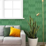 A-Street Prints Nyle Green Chevron Stripes Wallpaper - SKU 4066-26525