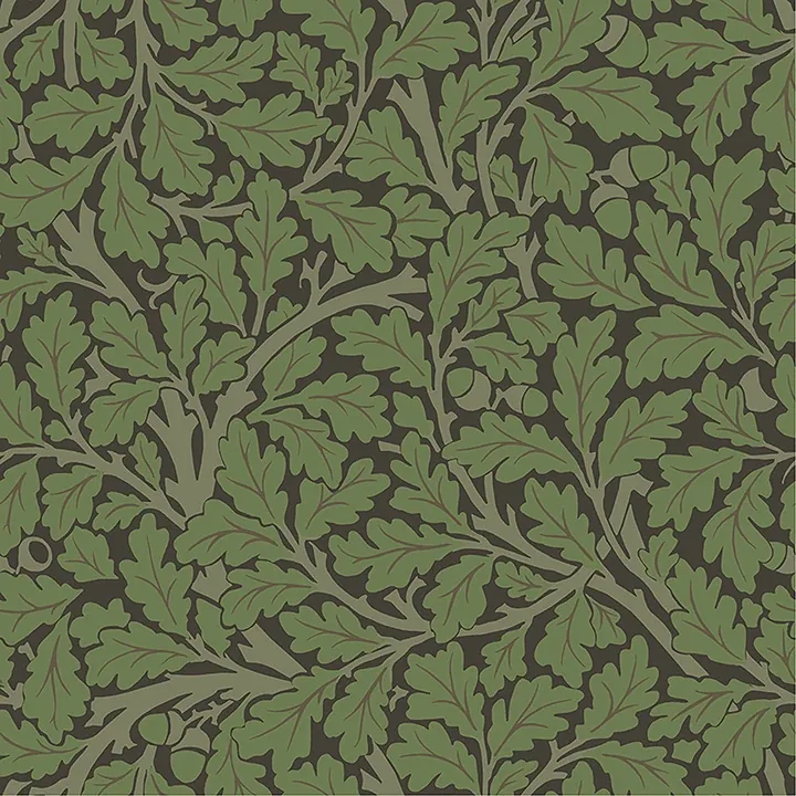 4153-82030 | Oak Tree Black Leaf Wallpaper