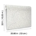 A-Street Prints Oak Tree Dove Leaf Wallpaper - SKU 4153-82026