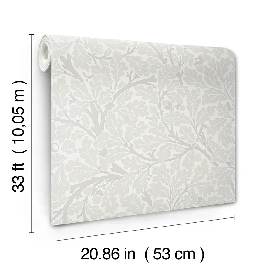 A-Street Prints Oak Tree Dove Leaf Wallpaper - SKU 4153-82026