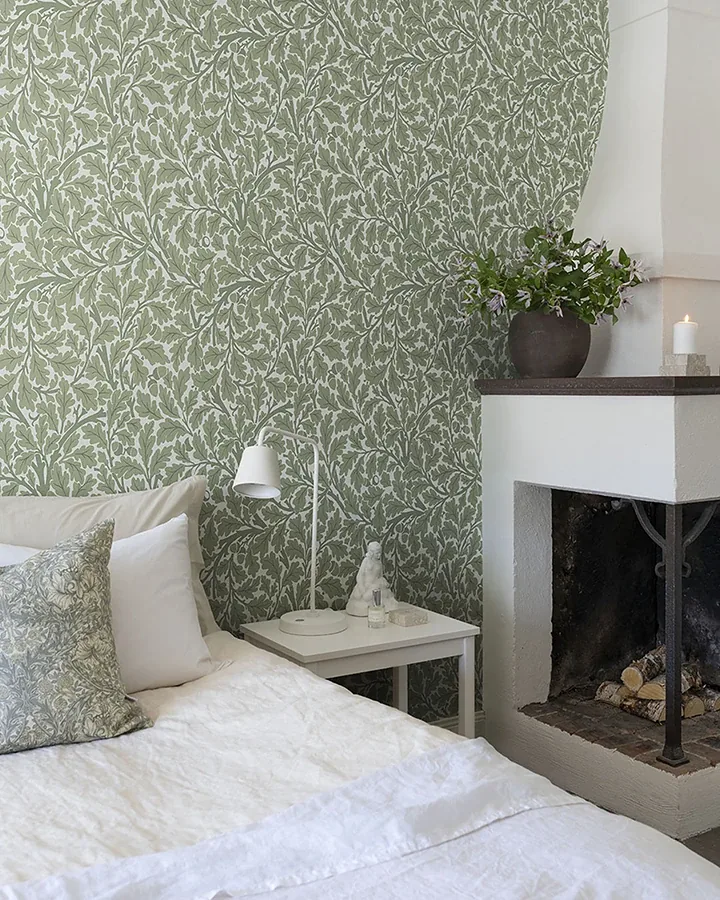 A-Street Prints Oak Tree Green Leaf Wallpaper - SKU 4153-82028