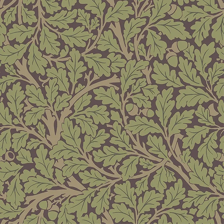 4153-82029 | Oak Tree Plum Leaf Wallpaper