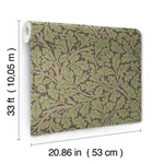 A-Street Prints Oak Tree Plum Leaf Wallpaper - SKU 4153-82029
