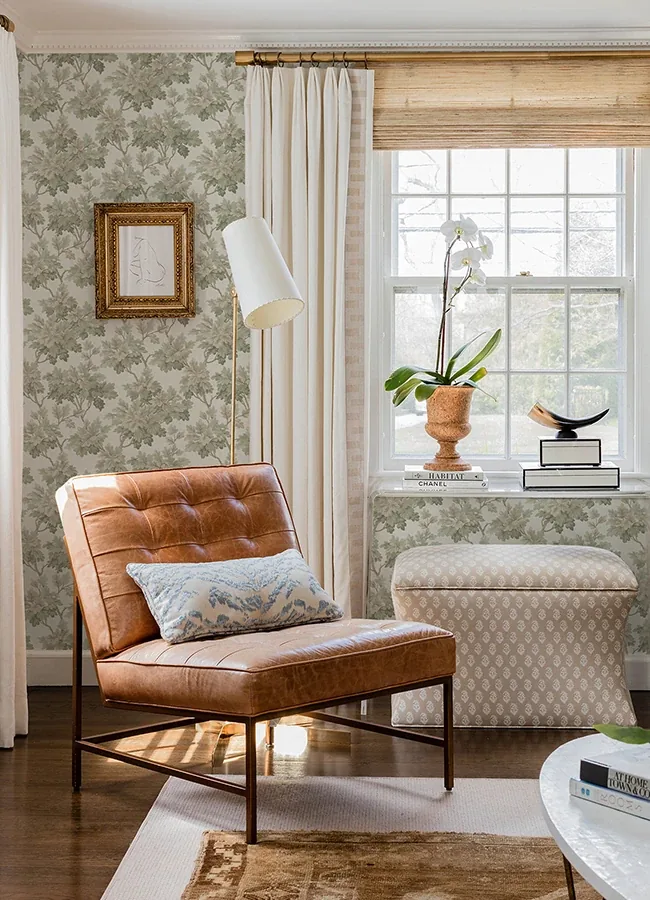 A-Street Prints Oakcliff Sage Leaf Trail Wallpaper | Wallpaper Twins A-Street Prints Oakcliff Sage Leaf Trail Wallpaper - SKU AST6355