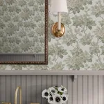 A-Street Prints Oakcliff Sage Leaf Trail Wallpaper | Wallpaper Twins A-Street Prints Oakcliff Sage Leaf Trail Wallpaper - SKU AST6355