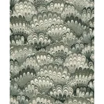 A-Street Prints Octavia Dark Green Marbled Ink Wallpaper - SKU 4147-27377