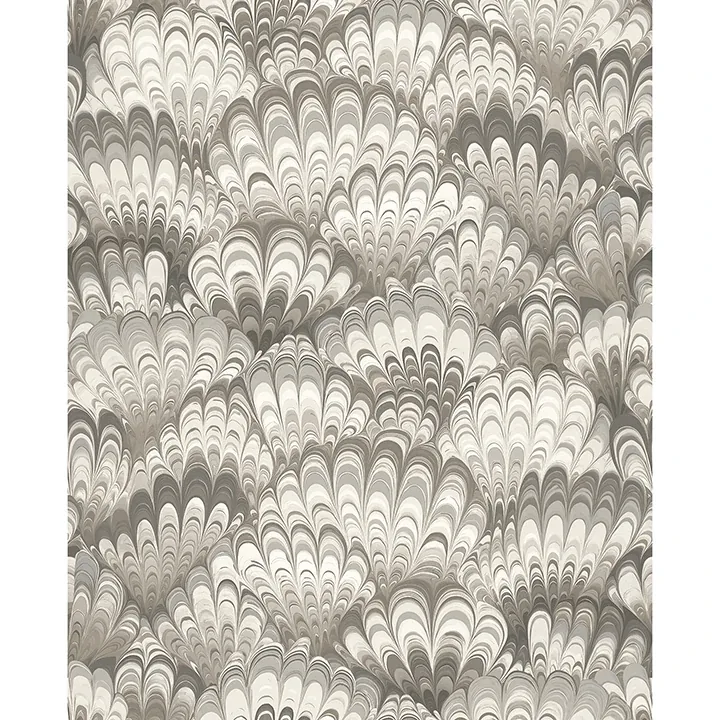 4147-27378 | Octavia Neutral Marbled Ink Wallpaper
