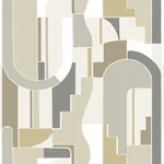A-Street Prints Odele Honey Geometric Archways Wallpaper - SKU 4121-72203