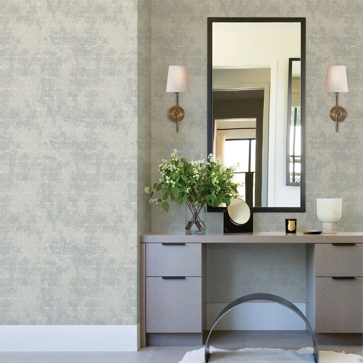 A-Street Prints Odell Light Blue Antique Tiles Wallpaper - SKU 2971-86373