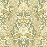 A-Street Prints Ojvind Gold Floral Ogee Wallpaper - SKU 4080-83117