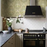 A-Street Prints Ojvind Gold Floral Ogee Wallpaper - SKU 4080-83117