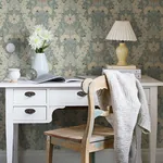 A-Street Prints Ojvind Light Blue Floral Ogee Wallpaper - SKU 4080-83115