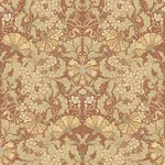 A-Street Prints Ojvind Rust Floral Ogee Wallpaper - SKU 4080-83114