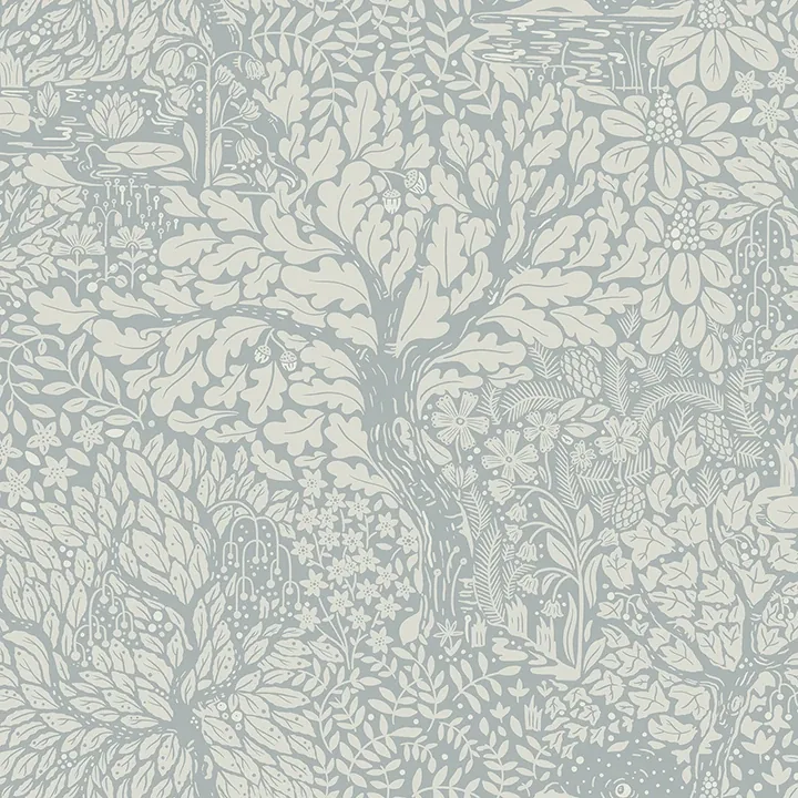 4080-83112 | Olle Light Blue Forest Sanctuary Wallpaper