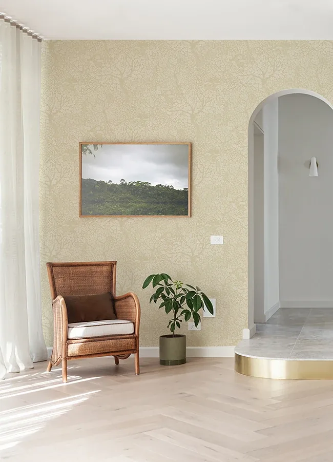 A-Street Prints Olle Neutral Forest Sanctuary Wallpaper - SKU 4080-83109