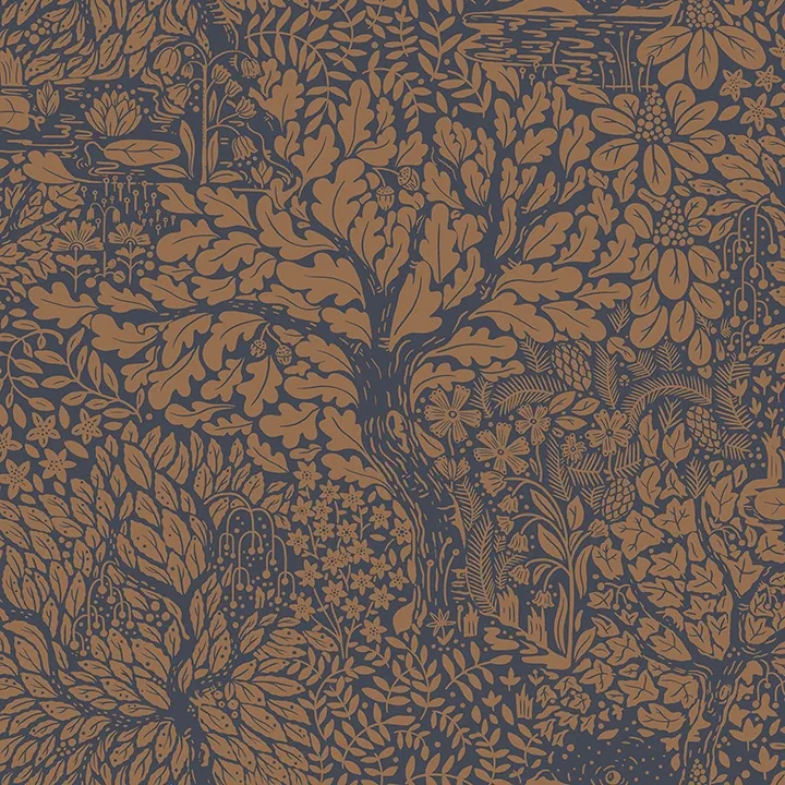 4080-83106 | Olle Orange Forest Sanctuary Wallpaper