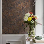 A-Street Prints Olle Orange Forest Sanctuary Wallpaper - SKU 4080-83106