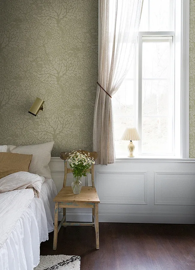 A-Street Prints Olle Sage Forest Sanctuary Wallpaper - SKU 4080-83108