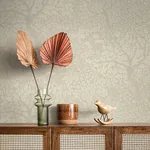 A-Street Prints Olle Taupe Forest Sanctuary Wallpaper - SKU 4080-83110