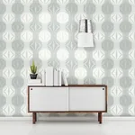 A-Street Prints Optic Blue Geometric Wallpaper - SKU 2697-22629