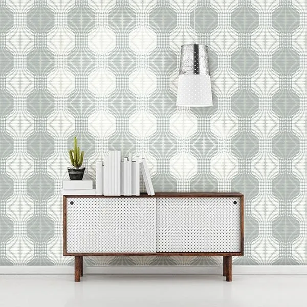 A-Street Prints Optic Blue Geometric Wallpaper - SKU 2697-22629