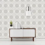A-Street Prints Optic Silver Geometric Wallpaper - SKU 2697-22628