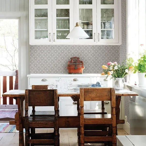 A-Street Prints Orbit Grey Floral Wallpaper - SKU 2716-23830
