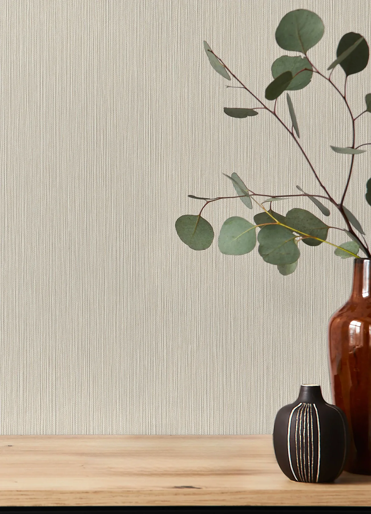 A-Street Prints Oren Ash Shimmering Striations Wallpaper - SKU 4202-844313