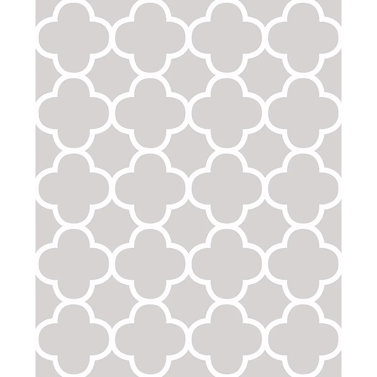 A-Street Prints Origin Grey Quatrefoil Wallpaper - SKU 2625-21856