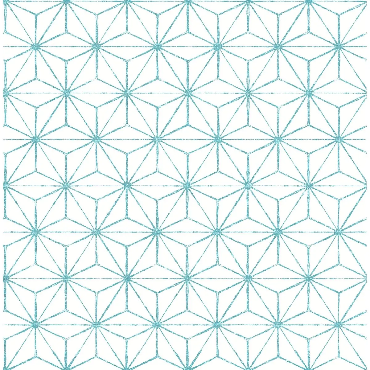 A-Street Prints Orion Turquoise Geometric Wallpaper - SKU 2764-24311