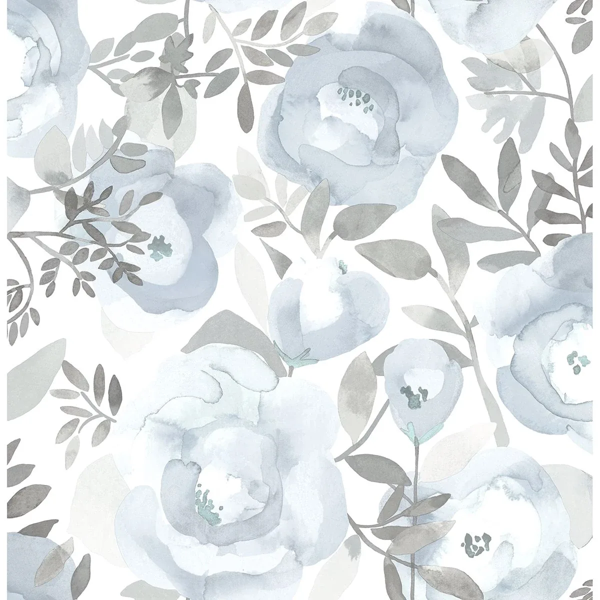 2903-25841 | Orla Blue Floral Wallpaper