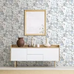 A-Street Prints Orla Blue Floral Wallpaper - SKU 2903-25841