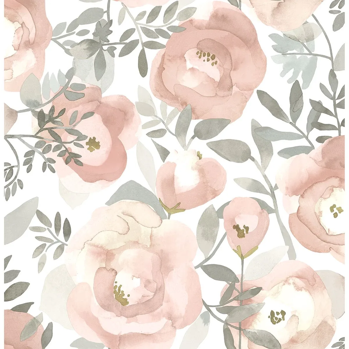 A-Street Prints Orla Rose Floral Wallpaper - SKU 2903-25838