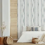 A-Street Prints Orleans Teal Shibori Faux Linen Wallpaper - SKU 2969-26052