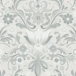A-Street Prints Ostanskar Light Grey Retro Floral Wallpaper - SKU 2999-24109